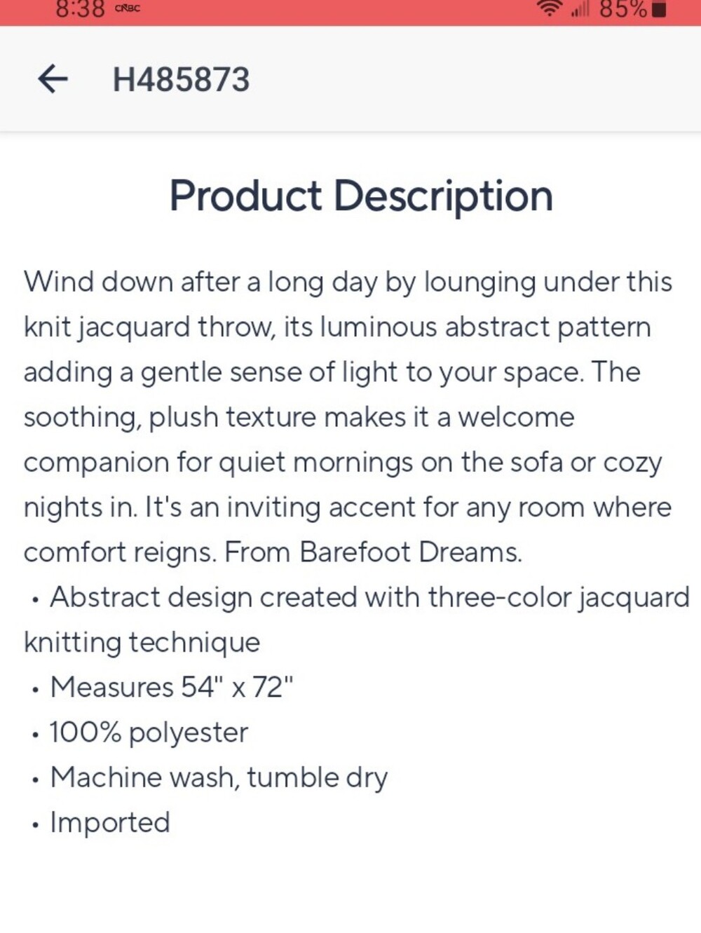 Barefoot Dreams 54"×72" Cozy Chic "Covered In Prayer"Sunburst Blanket..NEW - Picture 3 of 3